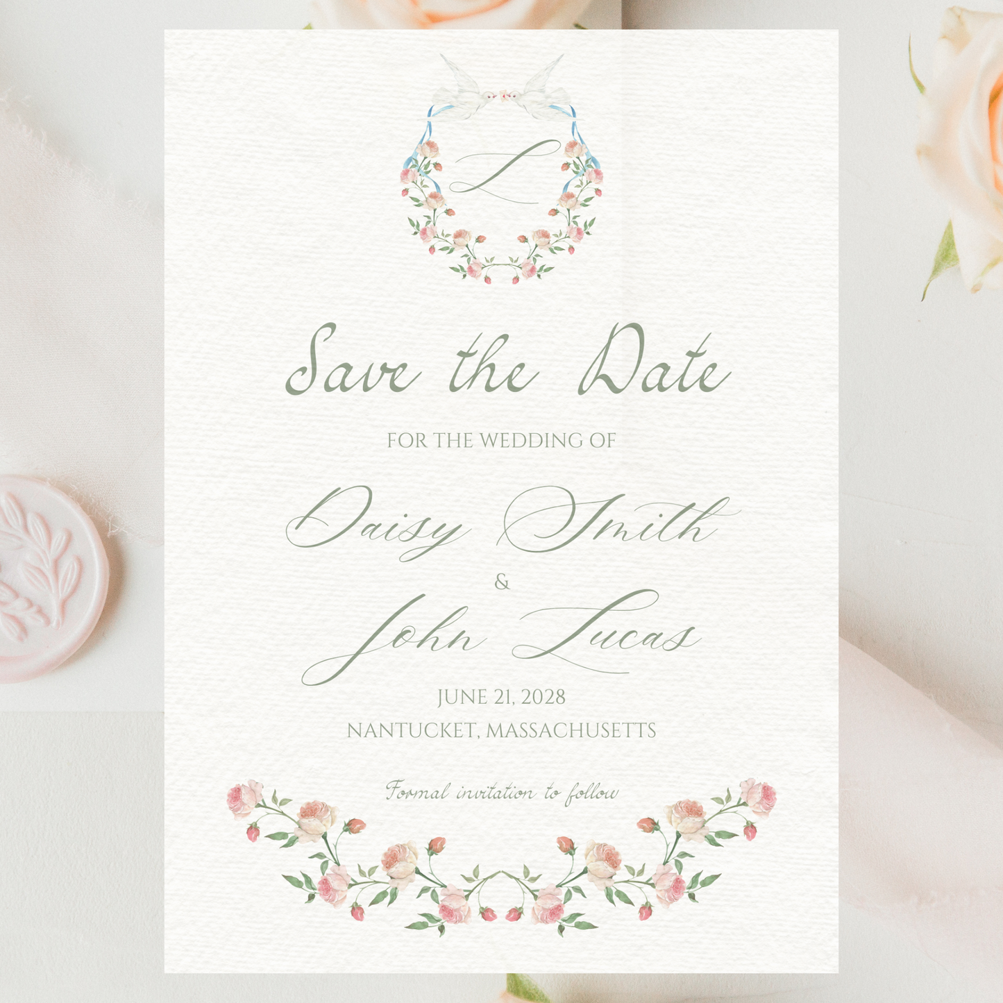 Elegant Wedding Save the Date Template