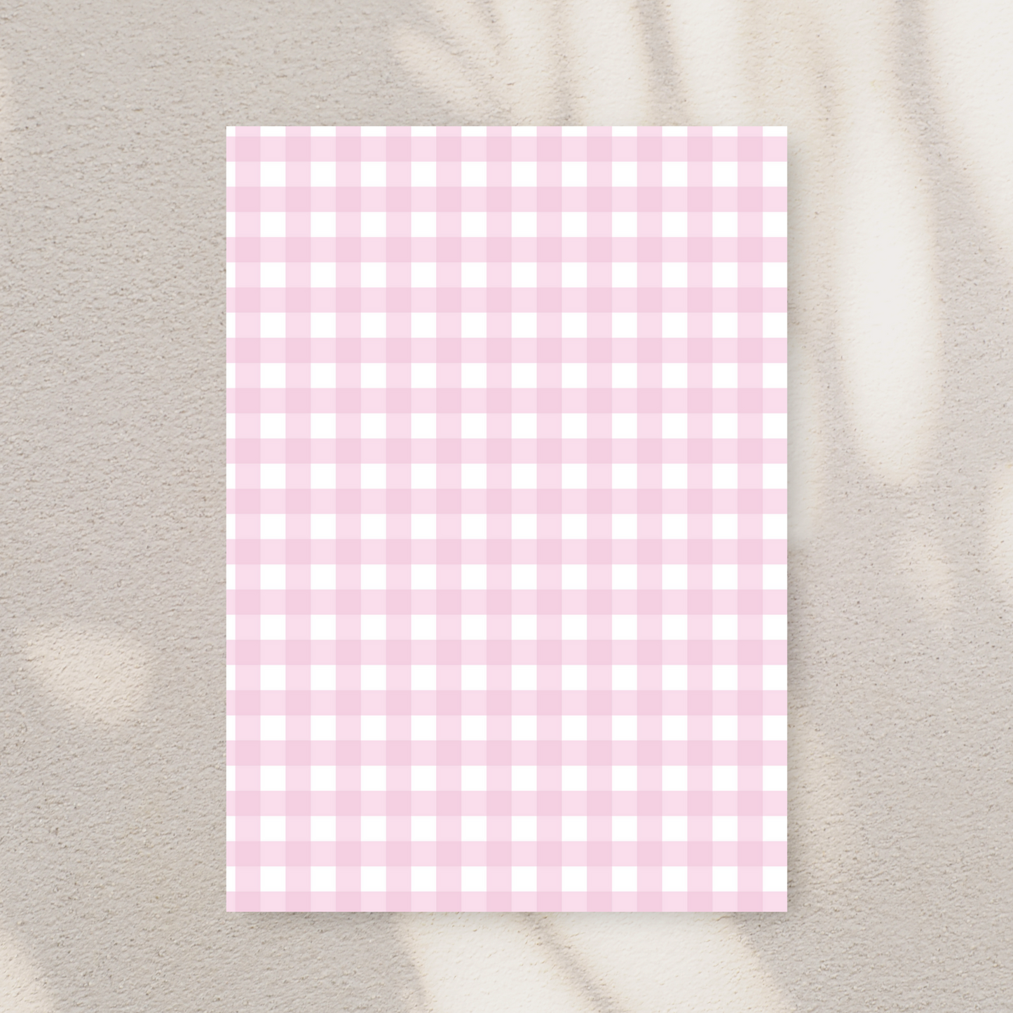 Pink Gingham Baby Shower Invitation Template